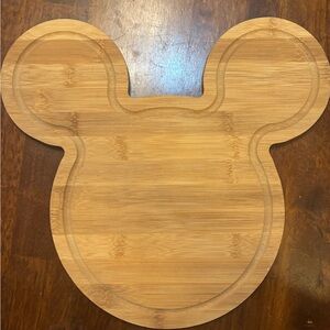 Disney Natural Bamboo Charcuterie Cheese Snack Kitchen Board